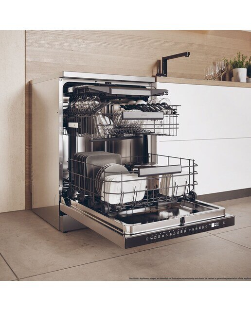 Lavavajillas Haier 15 servicios, 3º bandeja, 60 cm con WIFI I-PRO SHINE - XF 5C4M1X (Reacondicionado Grado C) - Inox Inox-13