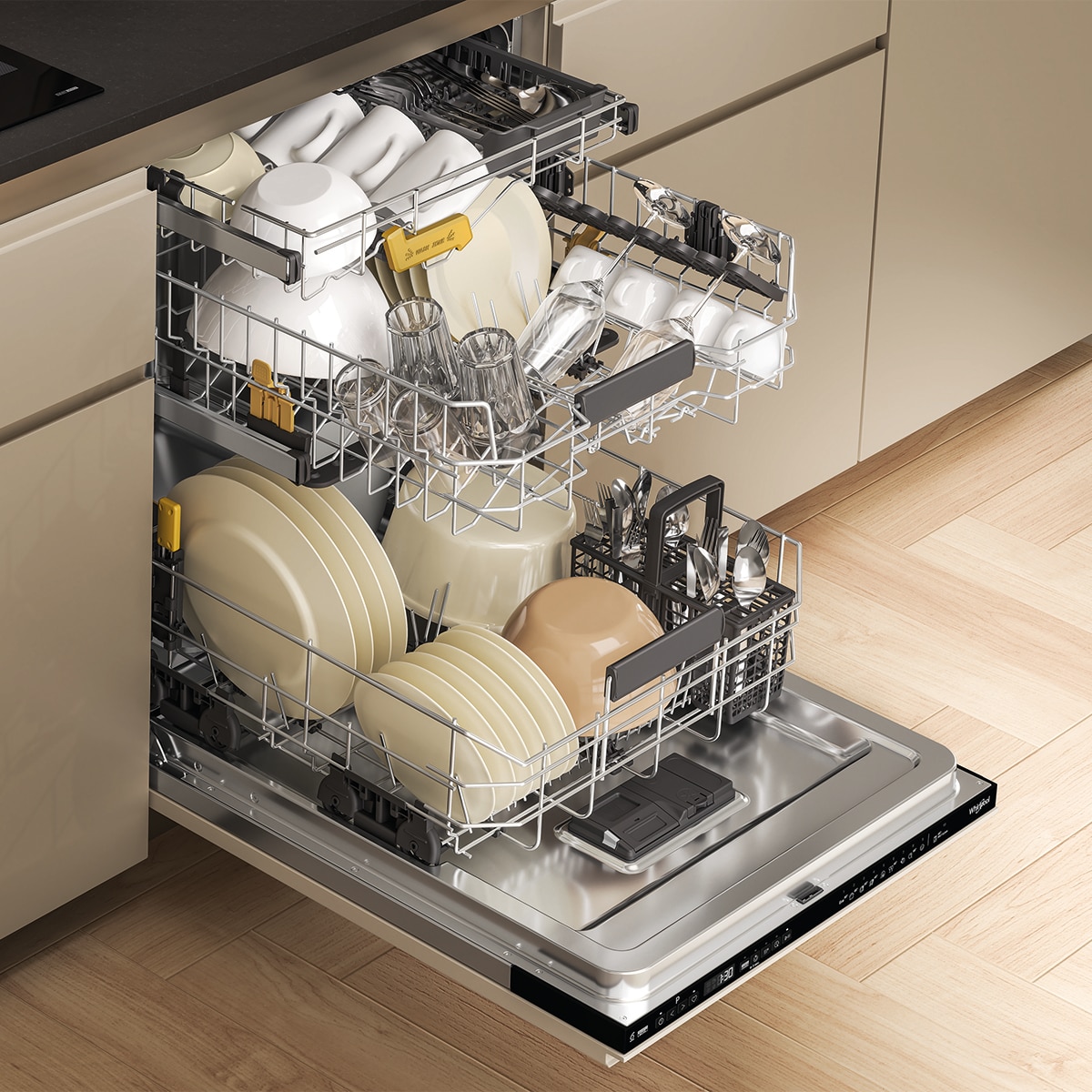Lavavajillas Integrable Whirlpool 15 servicios, 60 cm 3ª Bandeja - WH8IPB14AM6L0 (Reacondicionado Grado D) 10