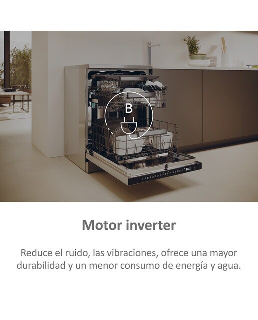 Lavavajillas Haier 16 servicios, 60 cm con WIFI I-PRO SHINE - XF 6B2M3PX (Reacondicionado Grado C) - Inox Inox-8