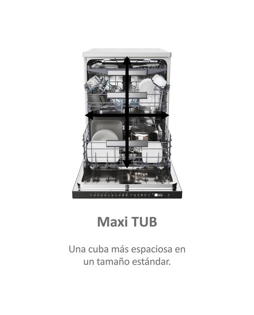 Lavavajillas Haier 16 servicios, 60 cm con WIFI I-PRO SHINE - XF 6B2M3PX (Reacondicionado Grado C) - Inox Inox-10