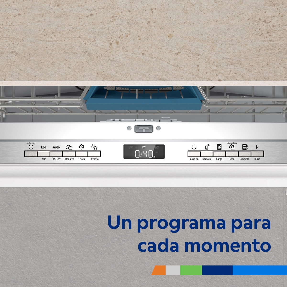 Lavavajillas integrable Balay 14 servicios, 60 cm, Puerta deslizante - 3VH5332DP (Reacondicionado Grado C) - Blanco Blanco-15