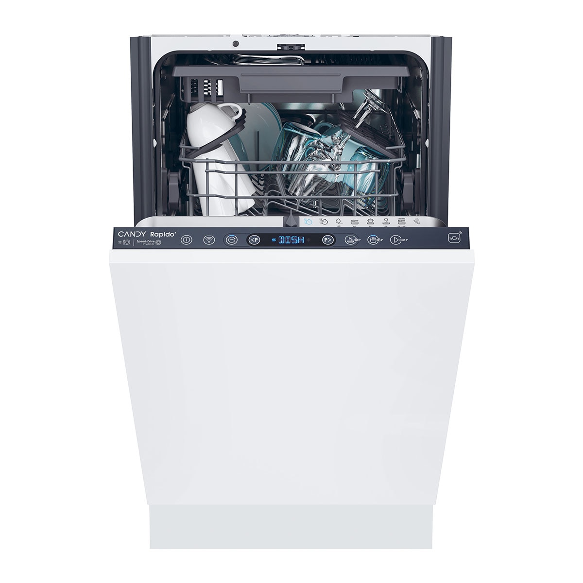 Imagen 1 de Lavavajillas integrable Candy 10 servicios, 45 cm, WIFI, Bandeja para cubiertos, Rapido' - CI1C7SB1FA (Reacondicionado Grado D)