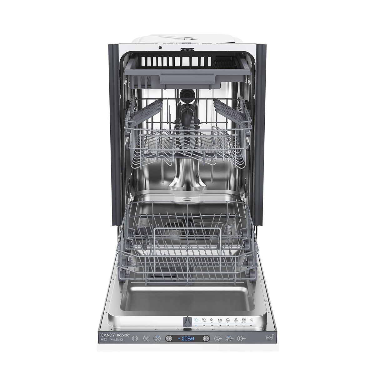 Imagen 3 de Lavavajillas integrable Candy 10 servicios, 45 cm, WIFI, Bandeja para cubiertos, Rapido' - CI1C7SB1FA (Reacondicionado Grado D)