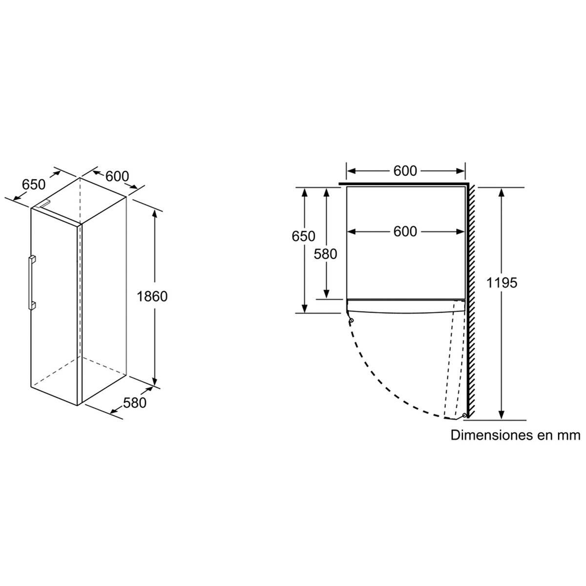 Congelador vertical Bosch No Frost - GSN33VLEP (Reacondicionado Grado C) - Inox Inox-4