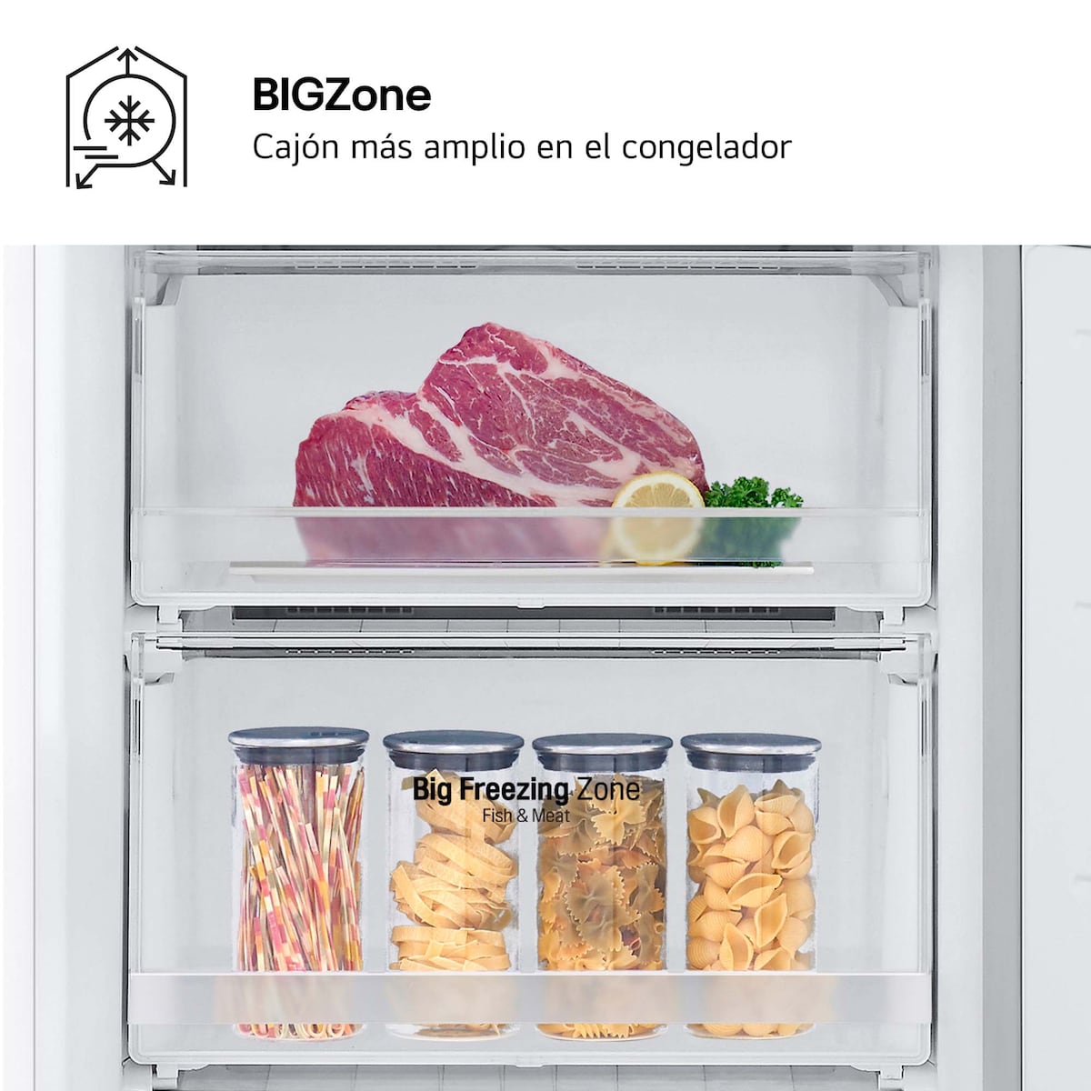 Frigorífico combi LG Total No Frost, 186 cm, Door Cooling, blanco- GBV3100CSW (Reacondicionado Grado C) Blanco-12