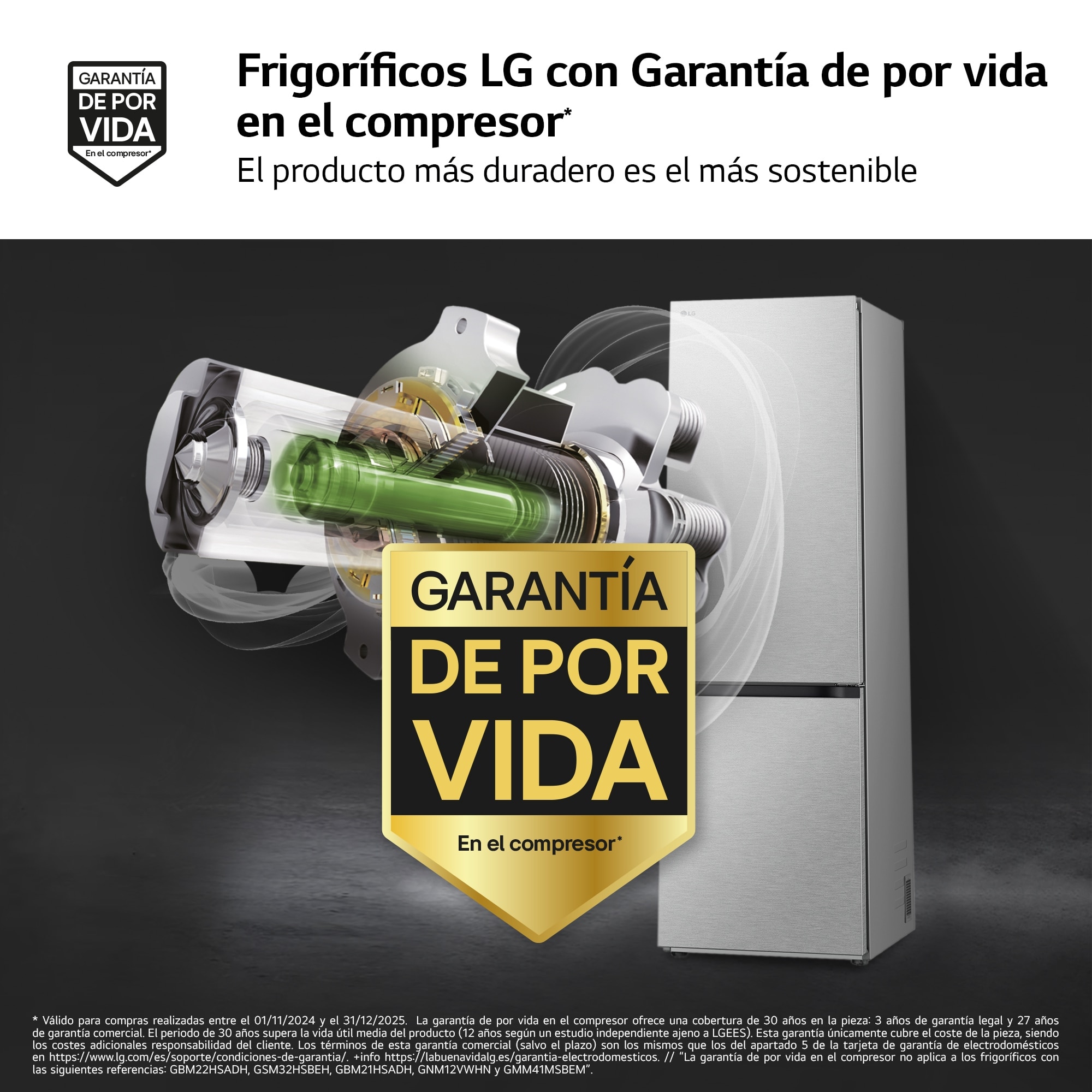 Thumbnail 4 de LG GBV7280AMB frigorífico 277 litros 203 cm