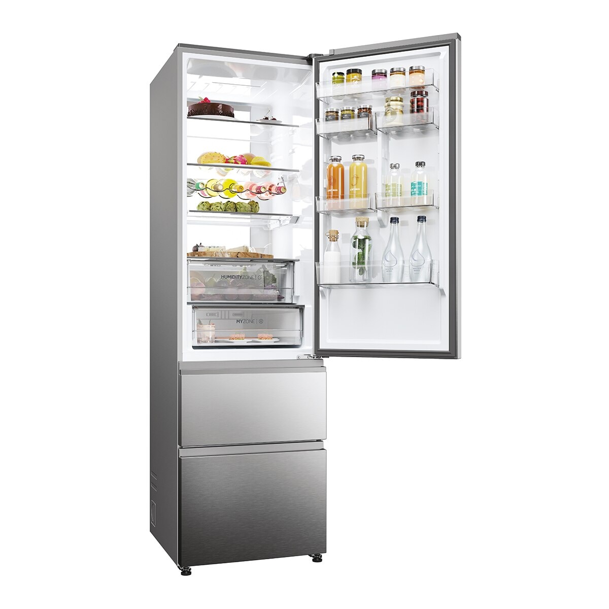 Frigorífico Combi Haier Total No Frost 3D 60 Series 7 Pro - HTW7620ANMG (Reacondicionado Grado D) Inox-4