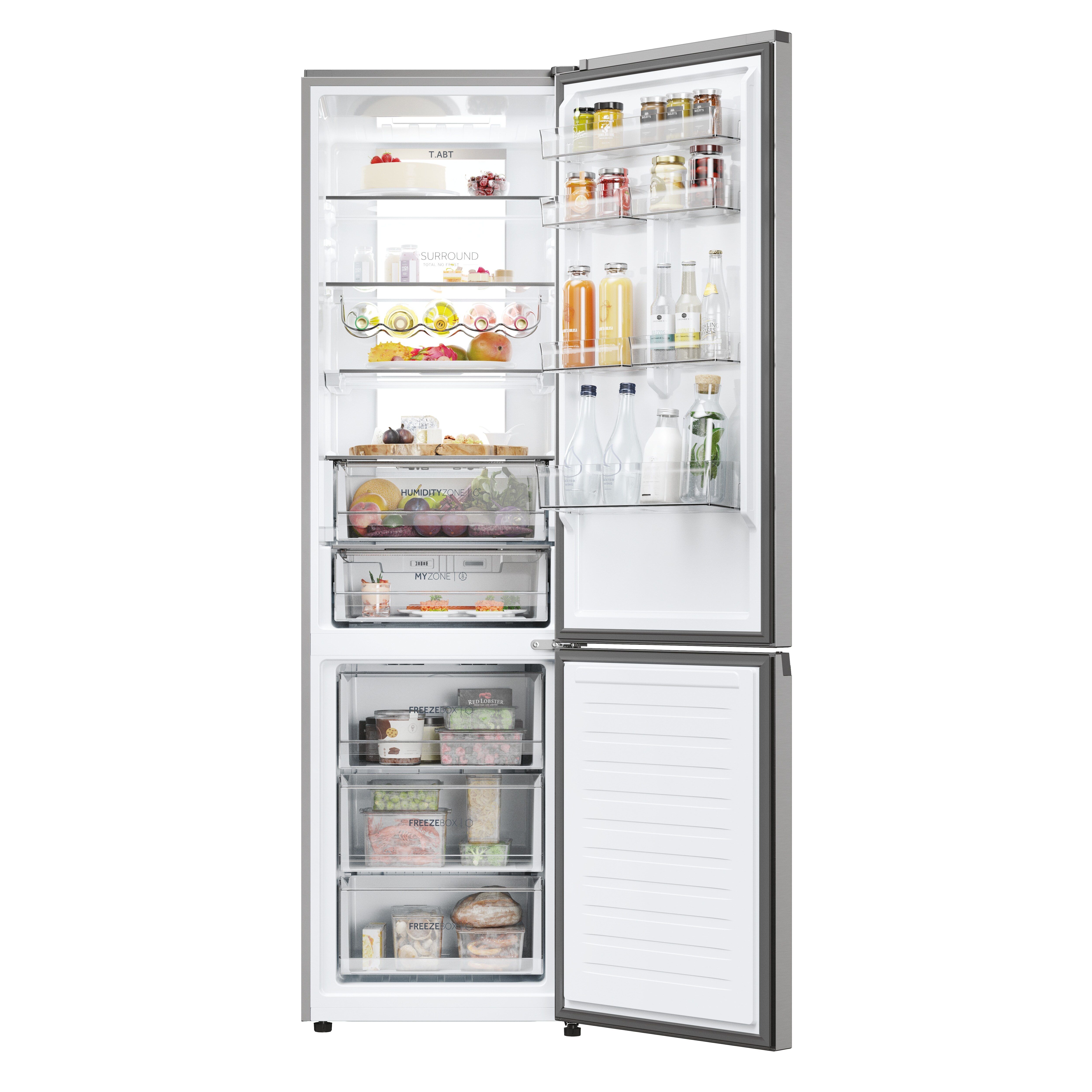 Frigorífico Combi Haier Total No Frost con WIFI 2D 60 Series 7 Pro - HDPW7620ANPK (Reacondicionado Grado D) - Inox Inox-3