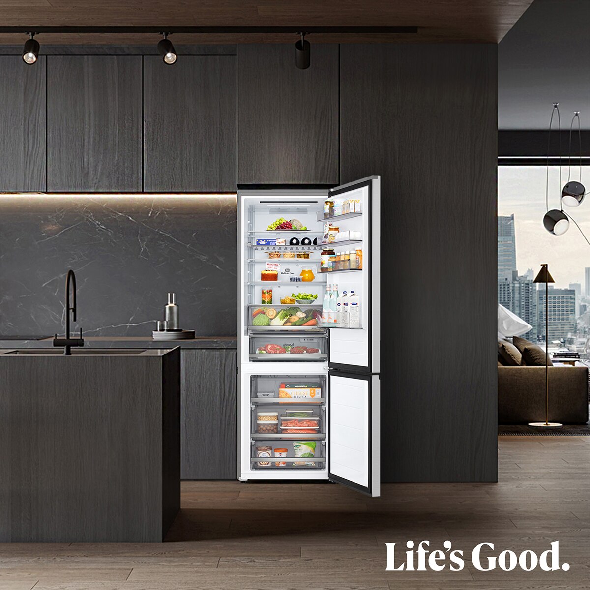 Frigorífico Combi LG, DoorCooling+, Serie 300 -GBBW322DPY (Reacondicionado Grado D) - Inox Inox-15