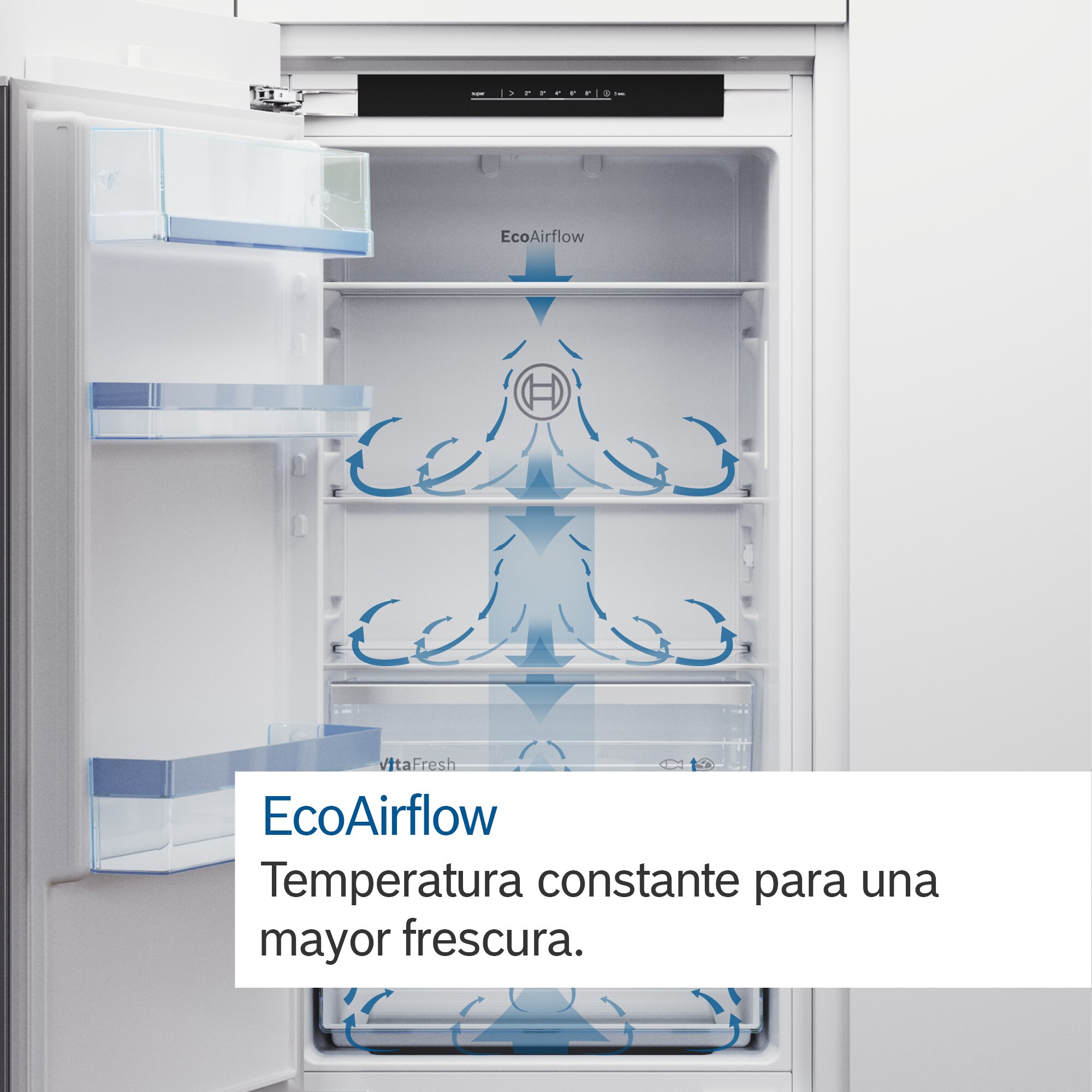 Frigorífico combi integrable Bosch No Frost, EcoAirflow - KIN86ADD0 (Reacondicionado Grado C) 3