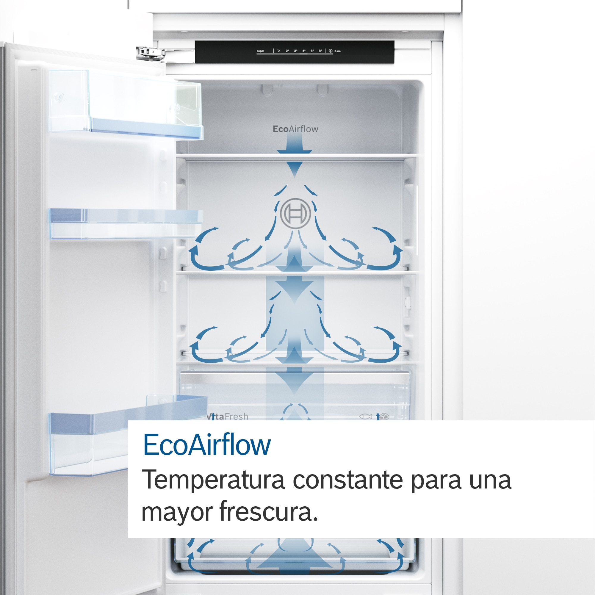 Frigorífico combi integrable Bosch No Frost, EcoAirflow - KIN86ADD0 (Reacondicionado Grado C) 7