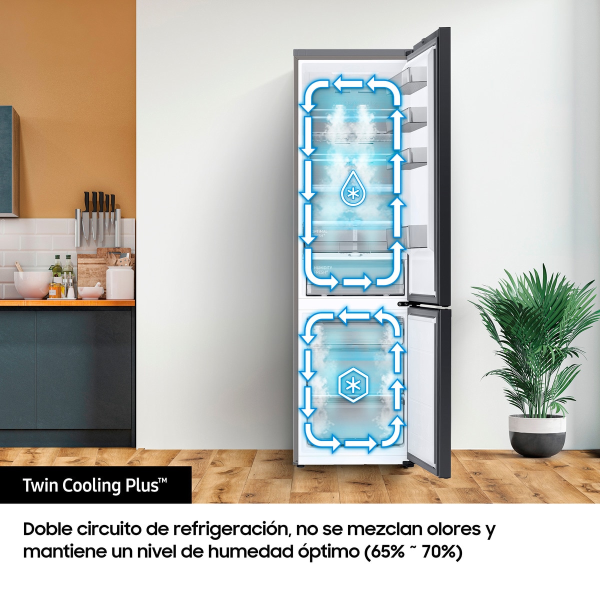 Frigorífico Combi Samsung Bespoke No Frost - RB38A7B6AS9/EF (Reacondicionado Grado C) - Inox Inox-6