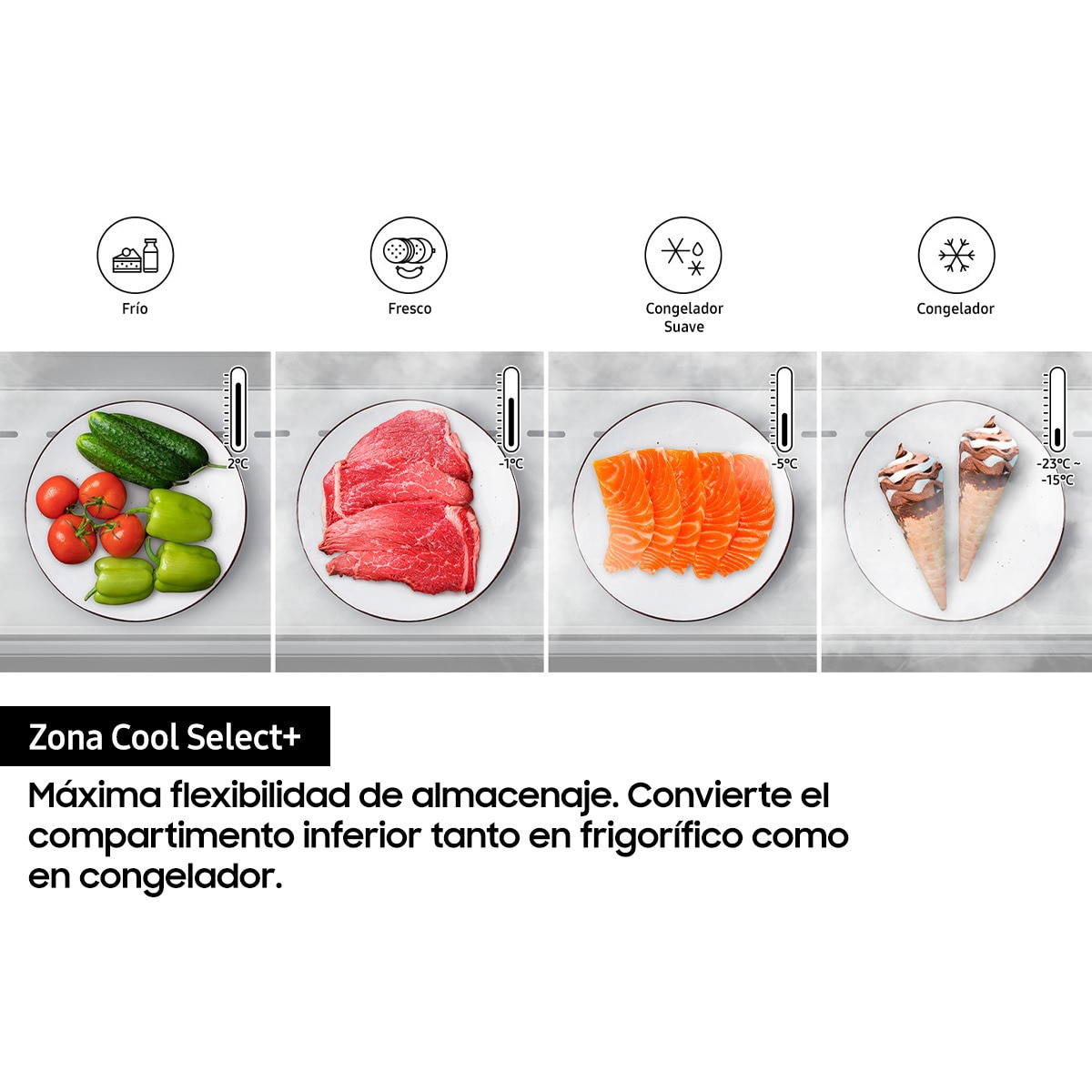 Frigorífico Combi Samsung Bespoke No Frost - RB38A7B6AS9/EF (Reacondicionado Grado C) - Inox Inox-8