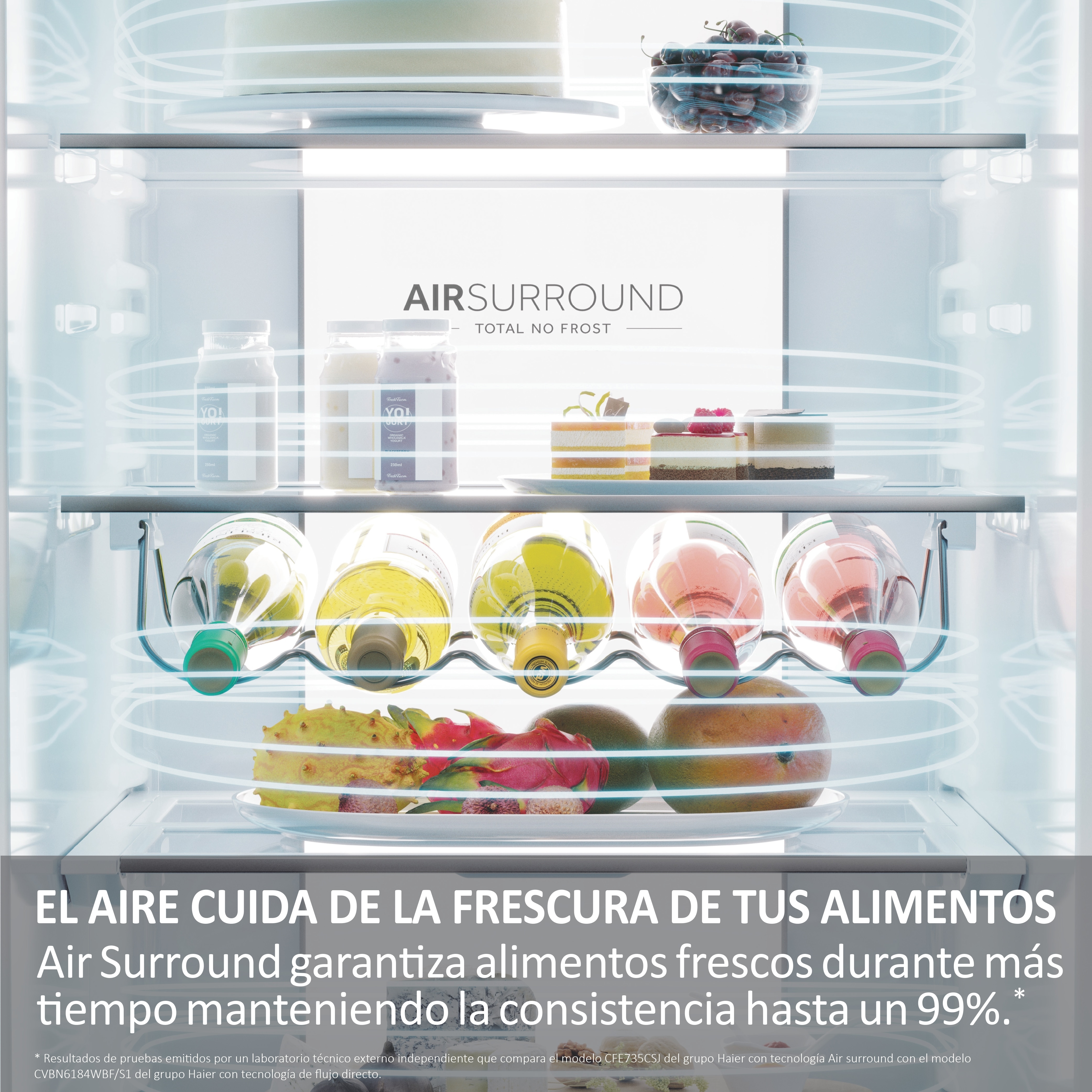 Frigorífico Combi Haier Total No Frost con WIFI 2D 60 Series 7 Pro - HDPW7620ANPK (Reacondicionado Grado B) - Inox Inox-11