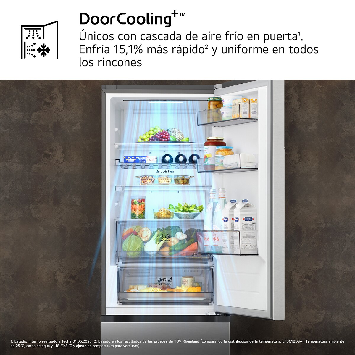 Frigorífico Combi LG DoorCooling+, 1,86m, Serie 300 - GBBS312CPY (Reacondicionado Grado D) - Silver Silver-7