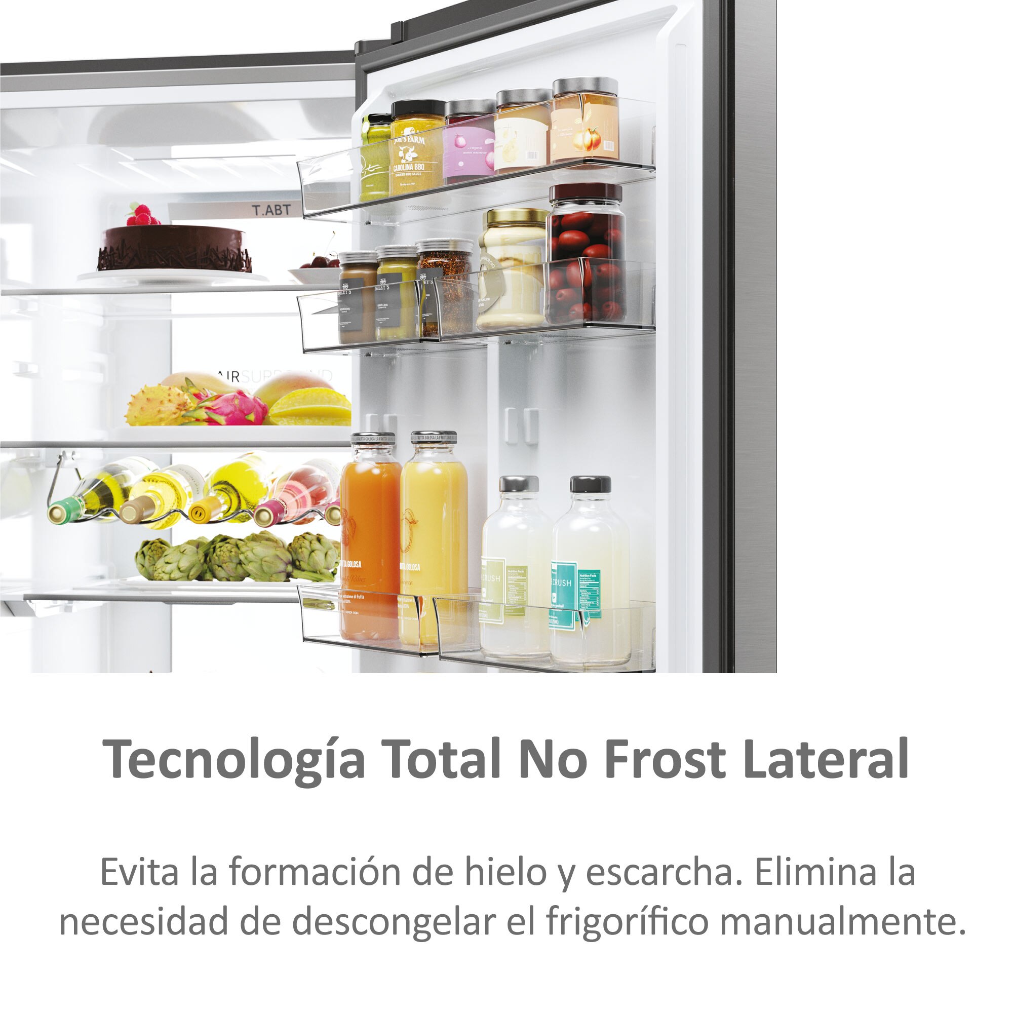 Frigorífico Combi Haier Total No Frost 3D 60 Series 7 Pro - HTW7620ANMG (Reacondicionado Grado D) - Inox Inox-10