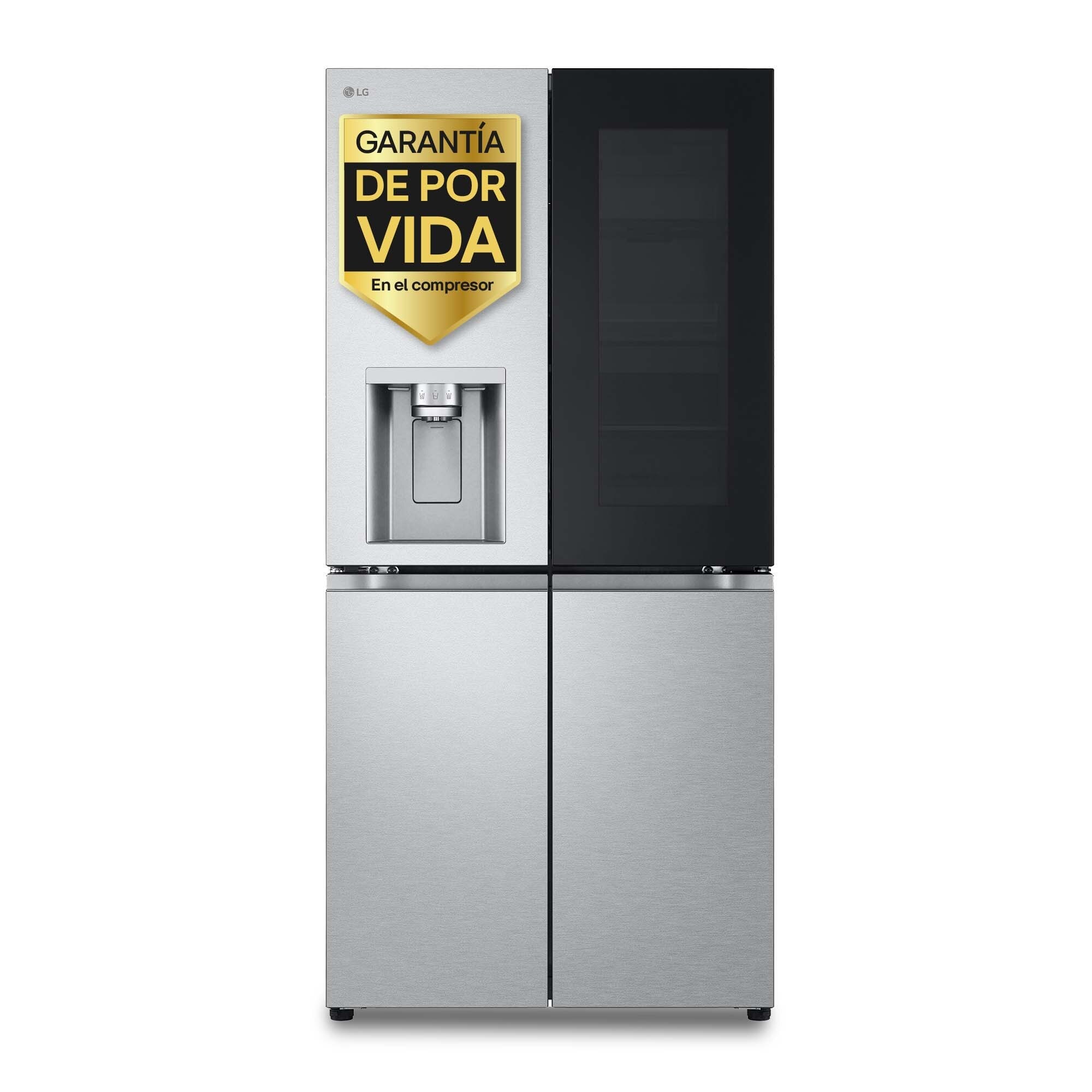 LG - Frigorífico americano LG Total No Frost, 178,70 cm, InstaView, con dispensador, Inox - GMG861MBAE (Reacondicionado Grado B).