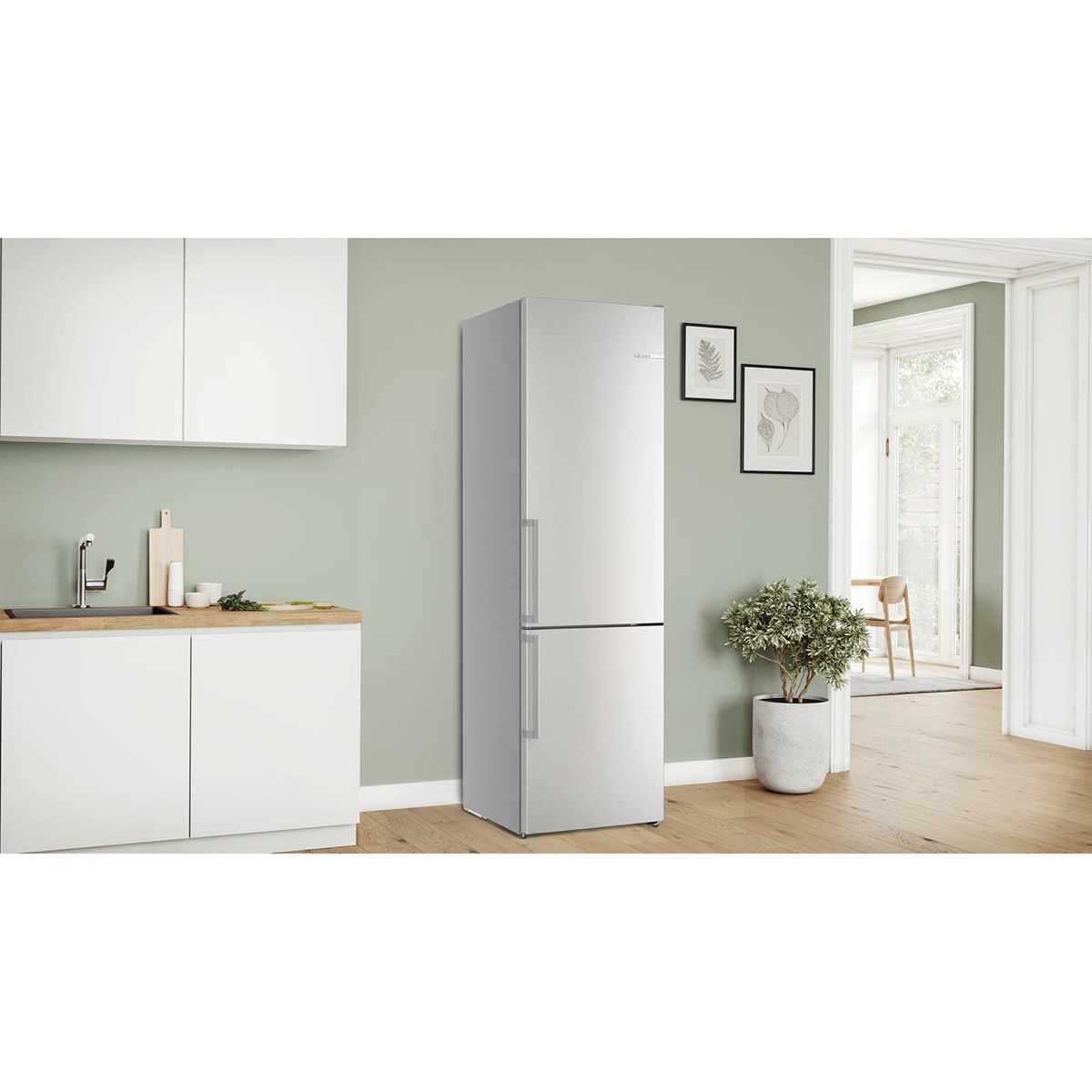 Frigorífico Combi Bosch, Total No Frost, 203 x 60cm - KGN39AIAU (Reacondicionado Grado D) - Acero antihuellas Acero antihuellas-4