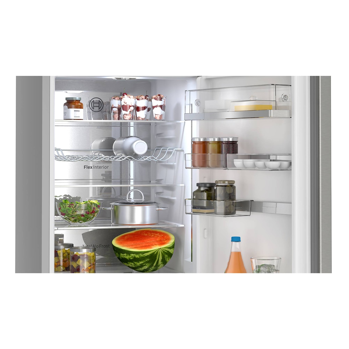 Frigorífico Combi Bosch, Total No Frost, 203 x 60cm - KGN39AIAU (Reacondicionado Grado D) - Acero antihuellas Acero antihuellas-7