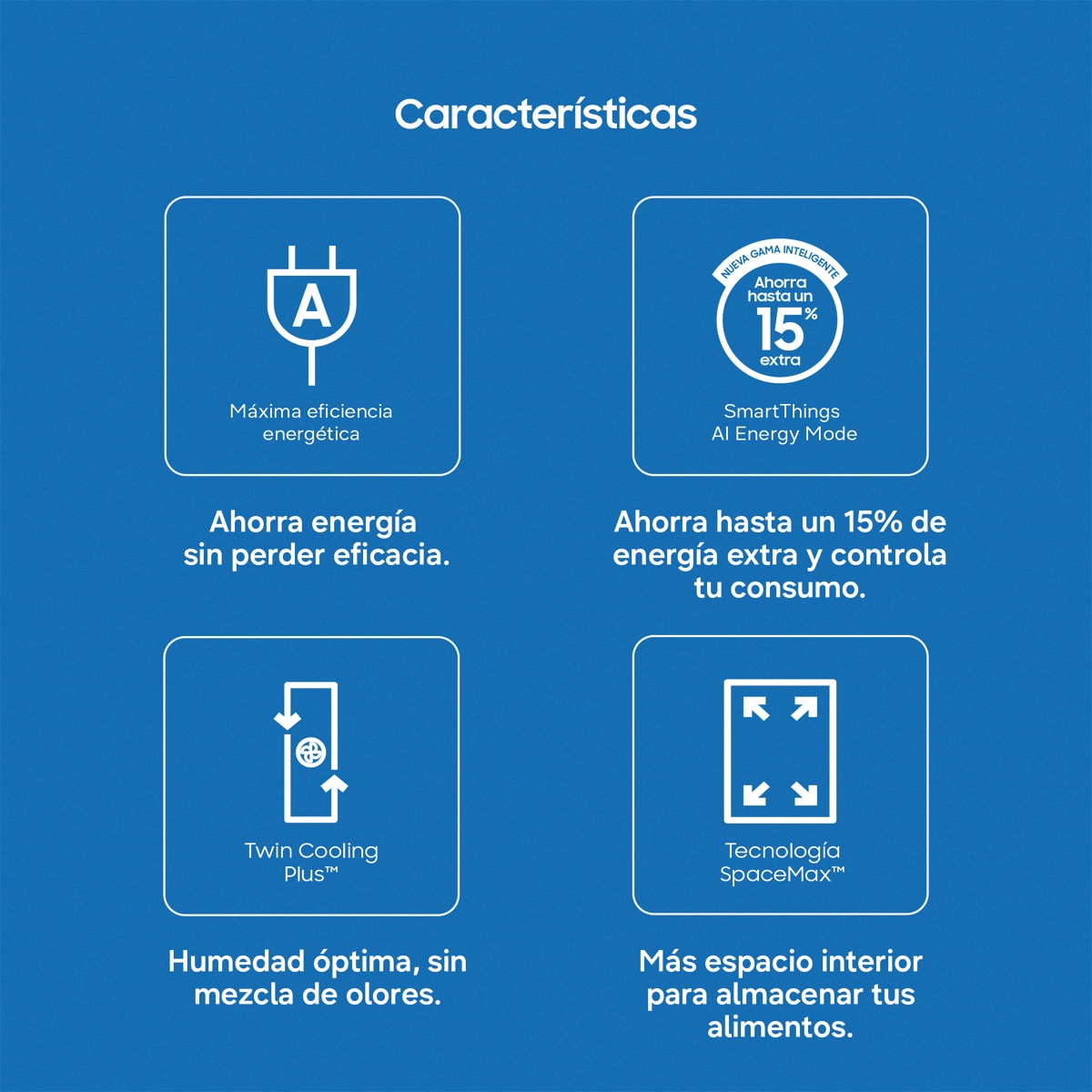 Frigorífico Combi Samsung No frost, Smart - RB38C7B6A22/EF (Reacondicionado Grado B) - Cristal negro Cristal negro-5