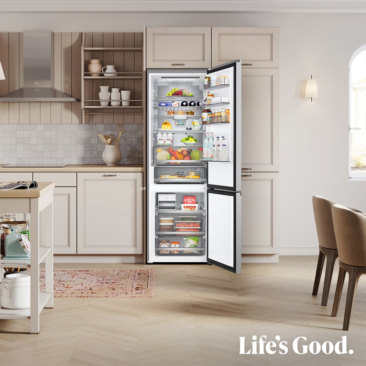Frigorífico Combi LG, DoorCooling+ - GBBW726CMB (Reacondicionado Grado D) - Acero texturizado Acero texturizado-15