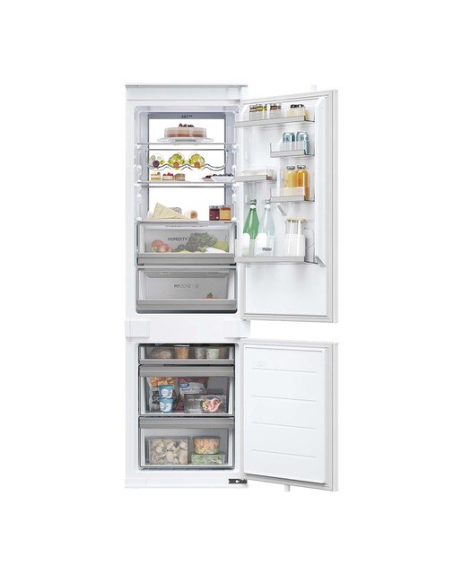 Haier - Frigorífico integrable Combi Haier Total No Frost Duo Cooling e Iluminación Envolvente - HBW7518C (Reacondicionado Grado D).