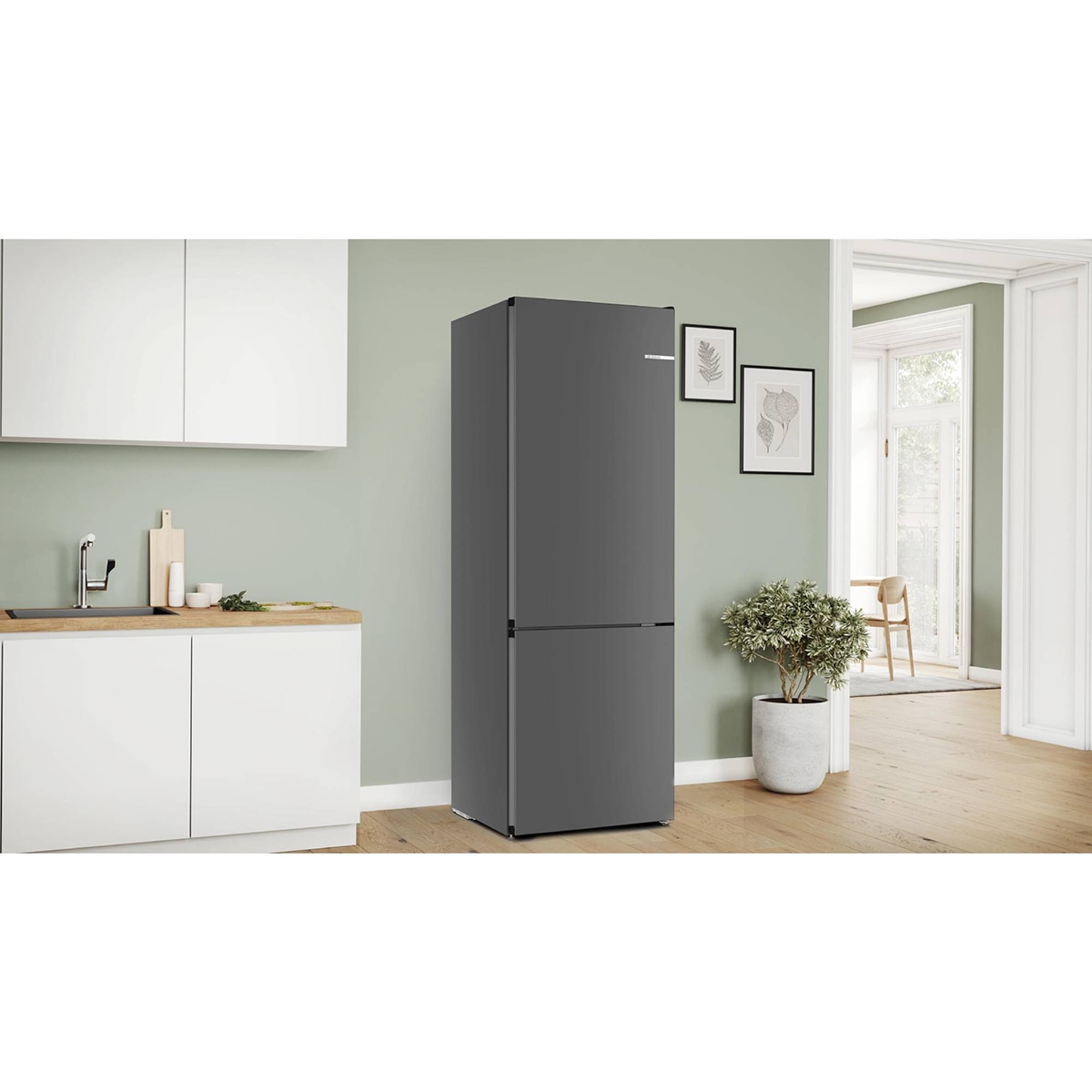 Frigorífico Combi Bosch, Total No Frost, 203 x 70cm - KGN49OCAF (Reacondicionado Grado C) - Acero antracita Acero antracita-4