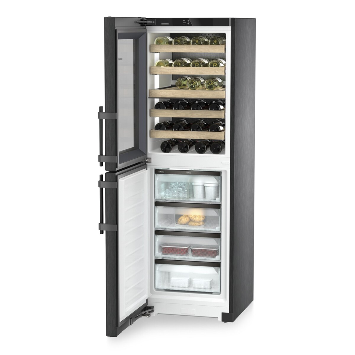 Vinoteca Liebherr con congelador - SWNbsd 529i (Reacondicionado Grado C) - BlackSteel BlackSteel-4