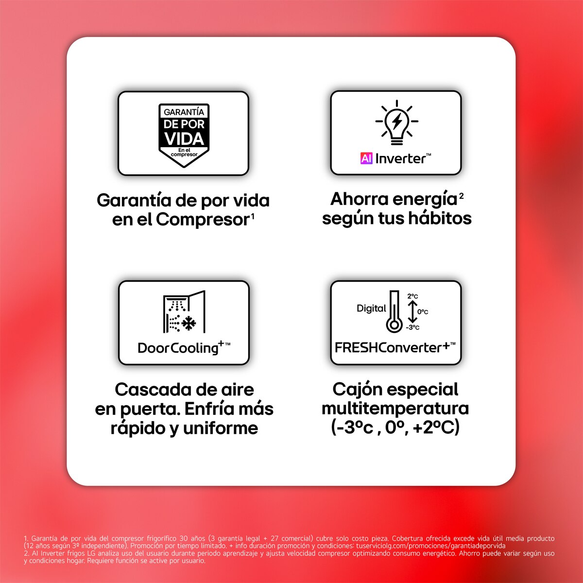 Frigorífico Combi LG Serie 500, Total No Frost, Door Cooling+ - GBBS524CSW (Reacondicionado Grado C) - Blanco Blanco-3