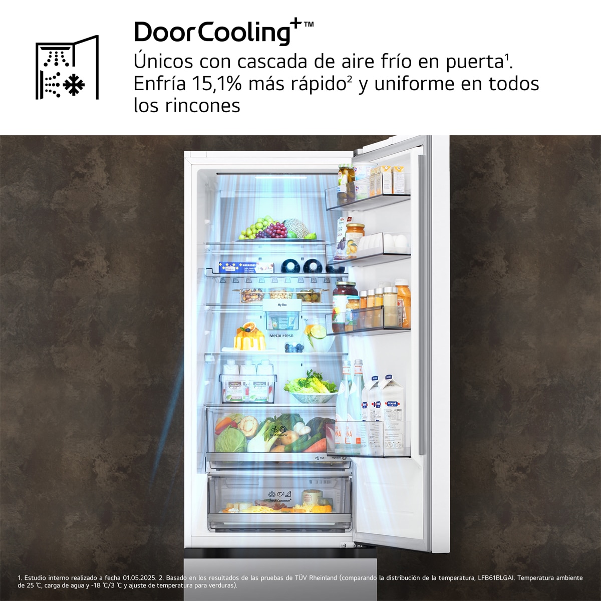 Frigorífico Combi LG DoorCooling+, 2,03m, Serie 700 - GBBS726CSW (Reacondicionado Grado C) - Blanco Blanco-7