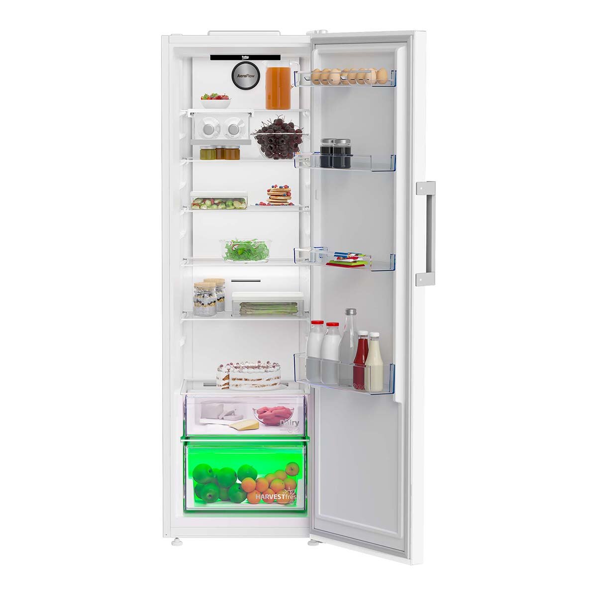 Frigorífico 1 puerta Beko No Frost, AeroFlow - B3RMLNE444HW (Reacondicionado Grado D) - Blanco Blanco-7