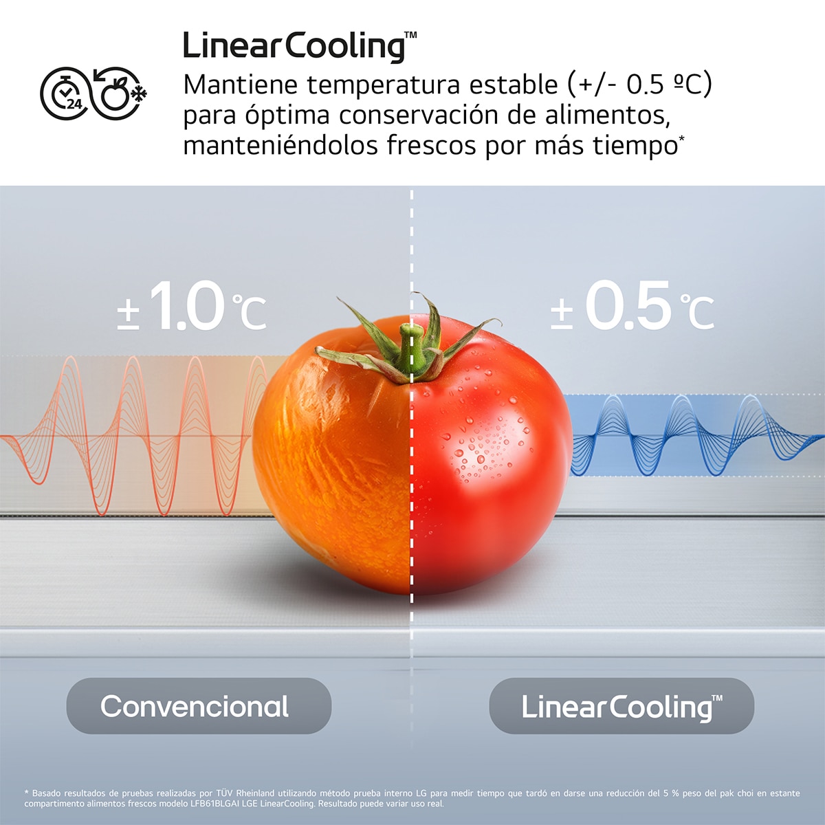 Frigorífico Combi LG, DoorCooling+, Serie 700 - GBBS727CMB (Reacondicionado Grado C) - Acero texturizado Acero texturizado-9