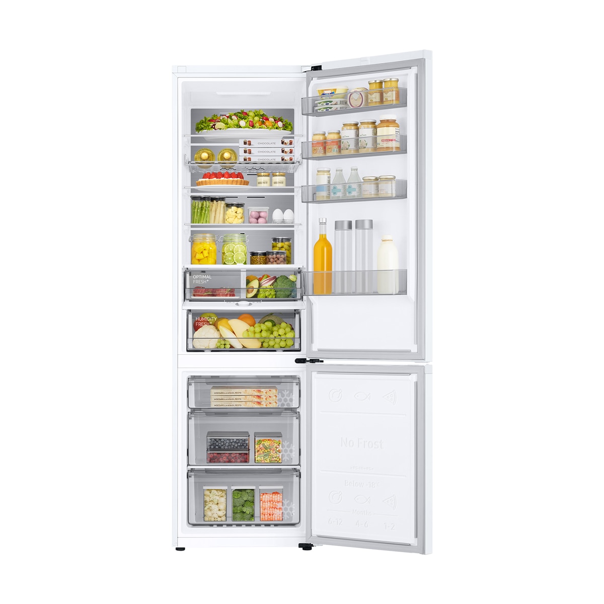 Frigorífico Combi Samsung All Around Cooling Smart - RB38C705CWW/EF (Reacondicionado Grado C) - Snow White Snow White-12