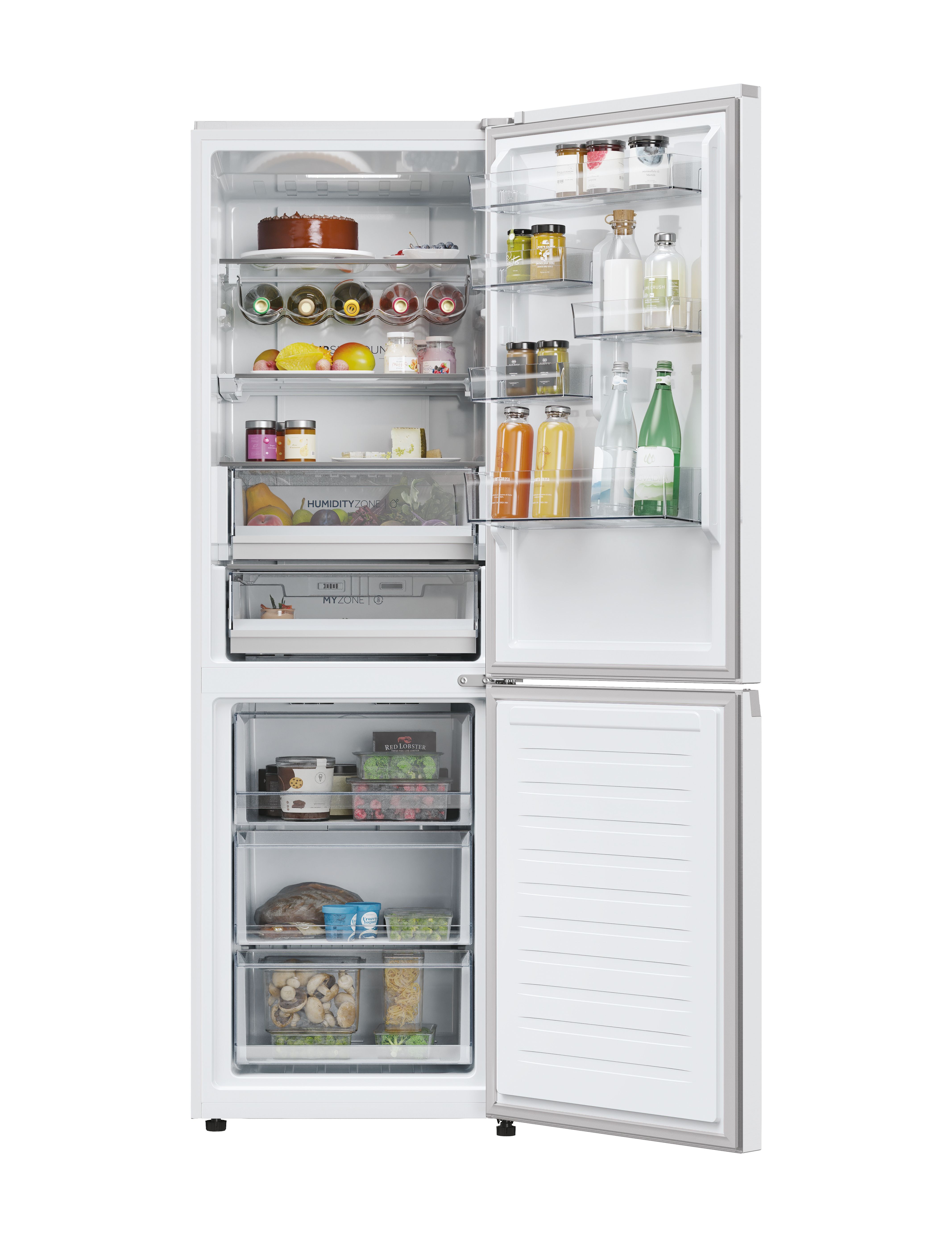 Frigorífico Combi Haier Total No Frost con WIFI 2D 60 Series 5 Pro - HDPW5618CNPW (Reacondicionado Grado B) - Blanco Blanco-3