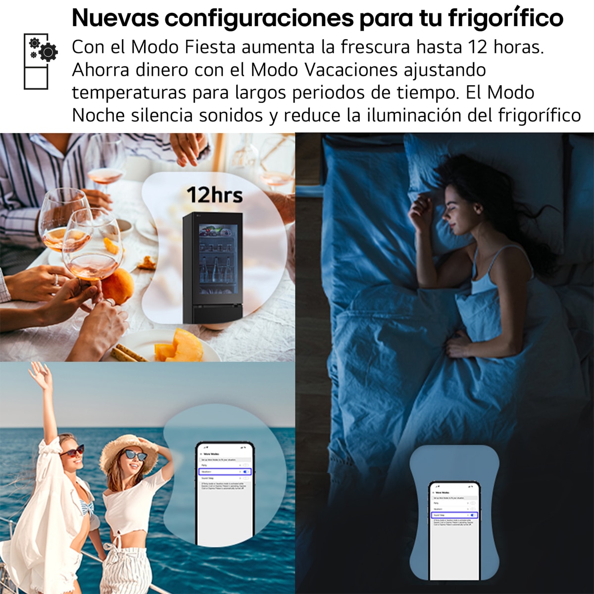 Frigorífico Combi LG No Frost, 186 cm, 352 l, InstaView, negro- GBG5160CEV (Reacondicionado Grado D) - Acero negro grafito Acero negro grafito-7