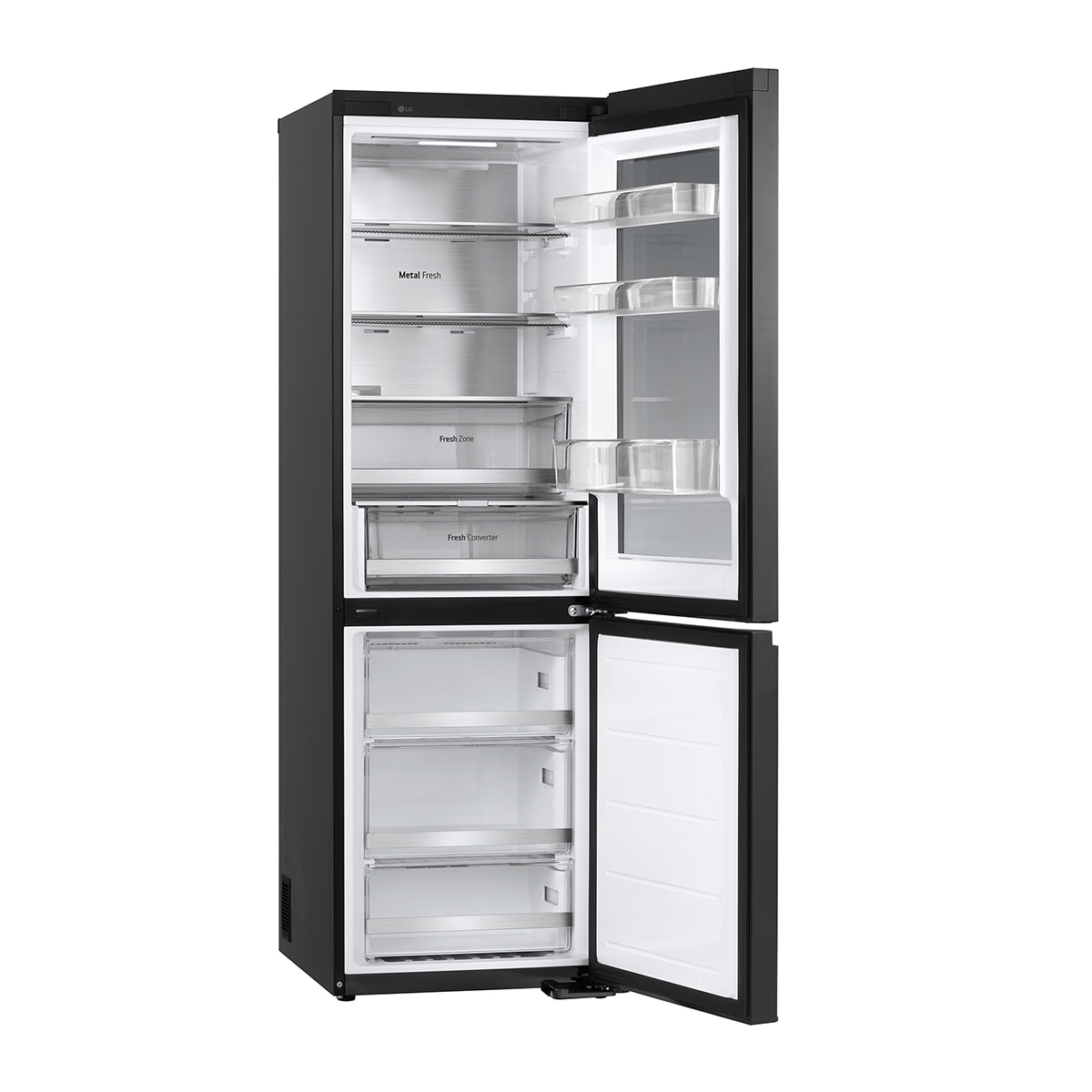 Frigorífico Combi LG No Frost, 186 cm, 352 l, InstaView, negro- GBG5160CEV (Reacondicionado Grado D) - Acero negro grafito Acero negro grafito-20