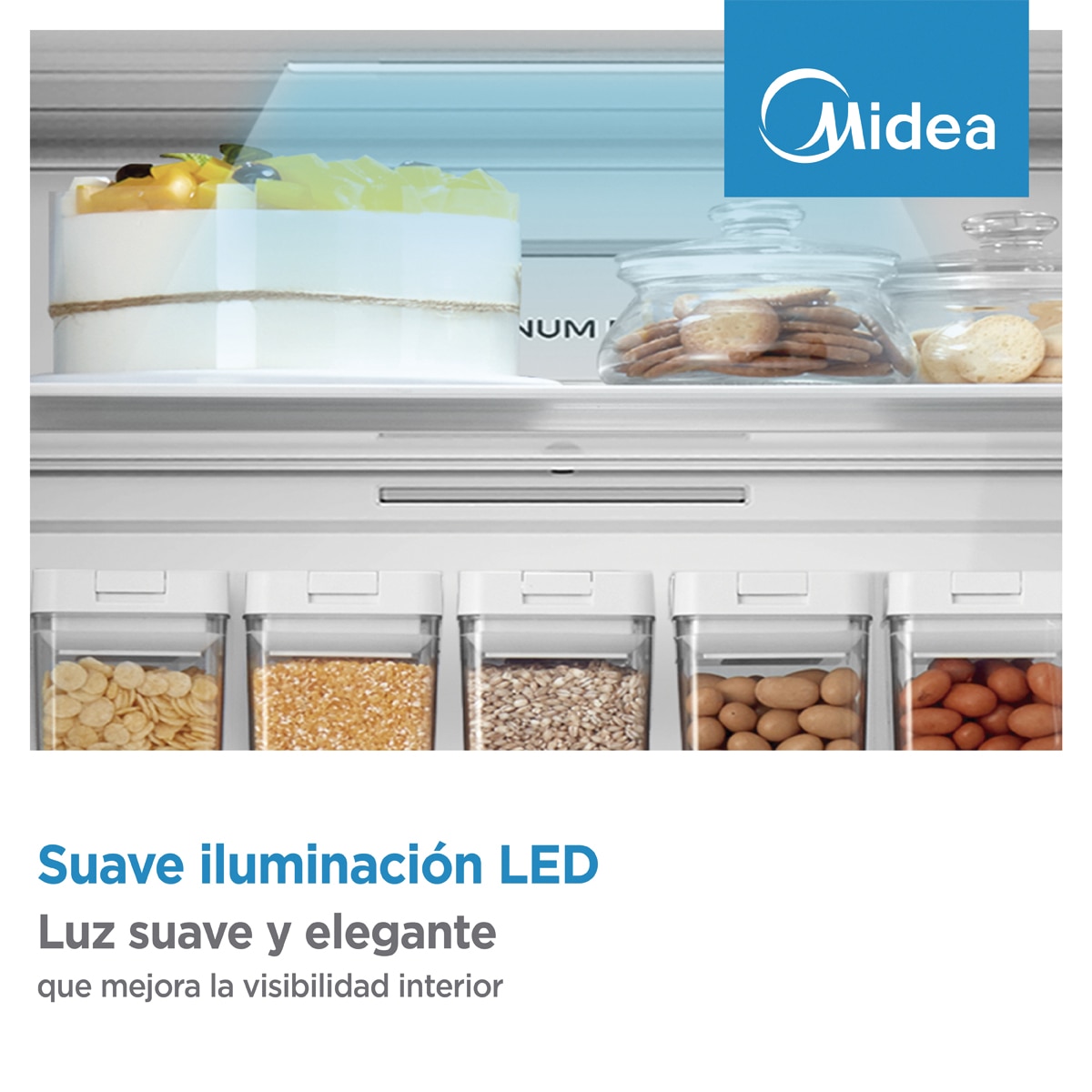 Frigorífico combi Midea Total No Frost Space Master 443L - MDRB600MIC46P (Reacondicionado Grado D) - Inox Brillante Inox Brillante-12