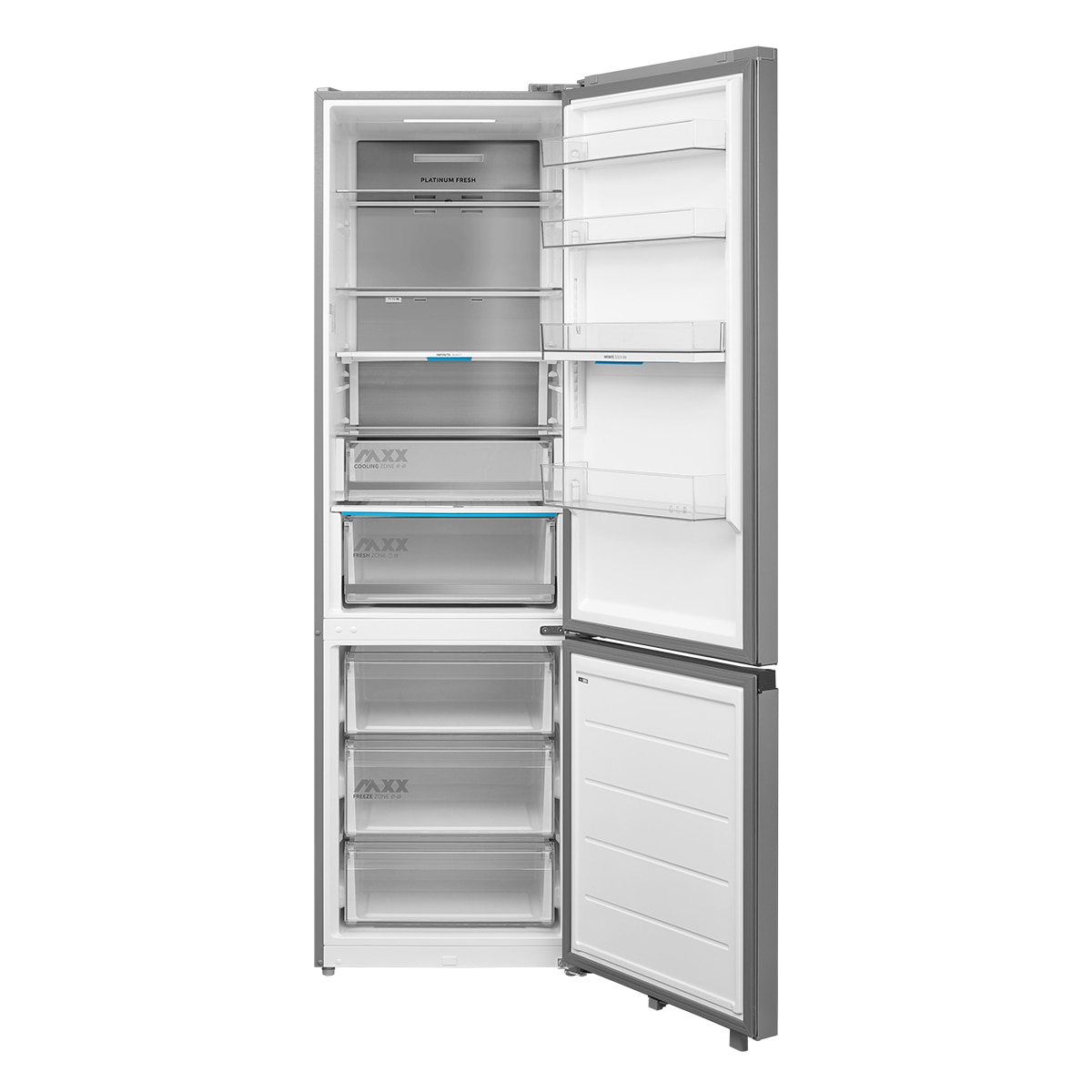 Frigorífico combi Midea Total No Frost Space Master 443L - MDRB600MIC46P (Reacondicionado Grado D) - Inox Brillante Inox Brillante-22