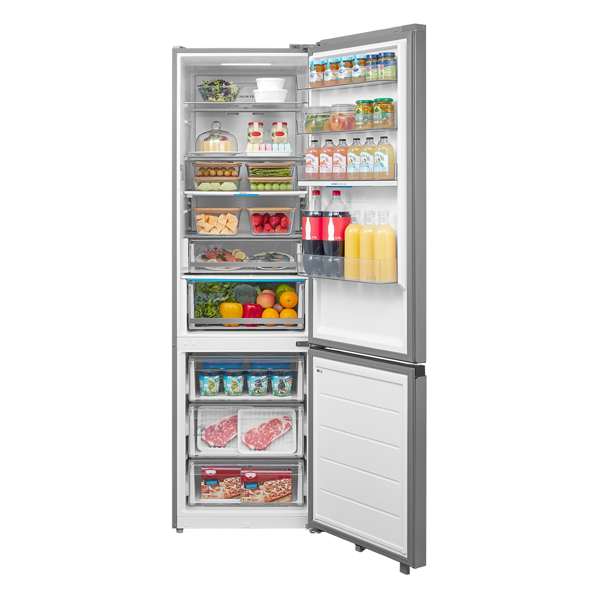 Frigorífico combi Midea Total No Frost Space Master 443L - MDRB600MIC46P (Reacondicionado Grado D) - Inox Brillante Inox Brillante-23