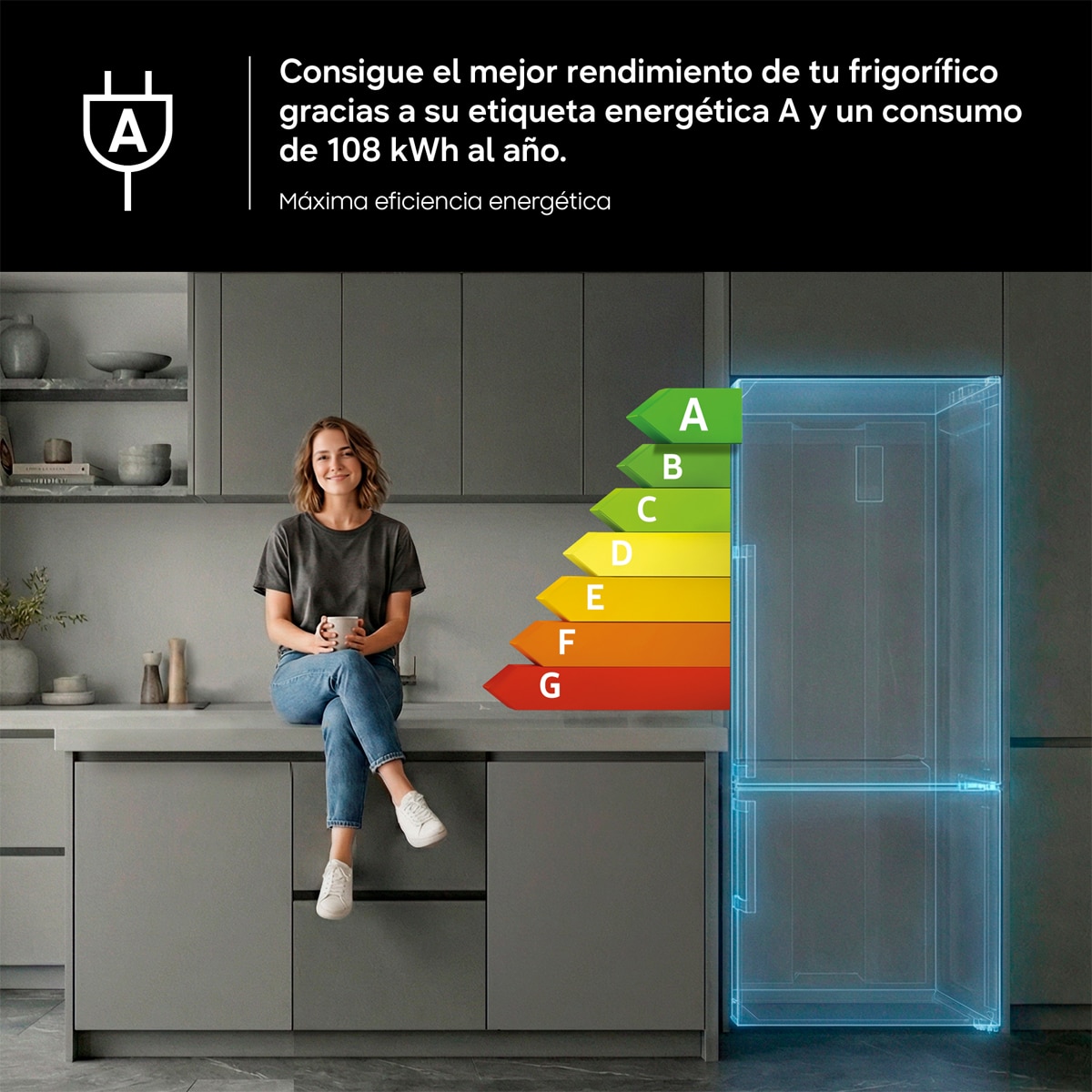 Frigorífico combi Samsung ancho Especial 75cm, No Frost, Wifi - RB53DG706AS9EF (Reacondicionado Grado D) - Inox Inox-7