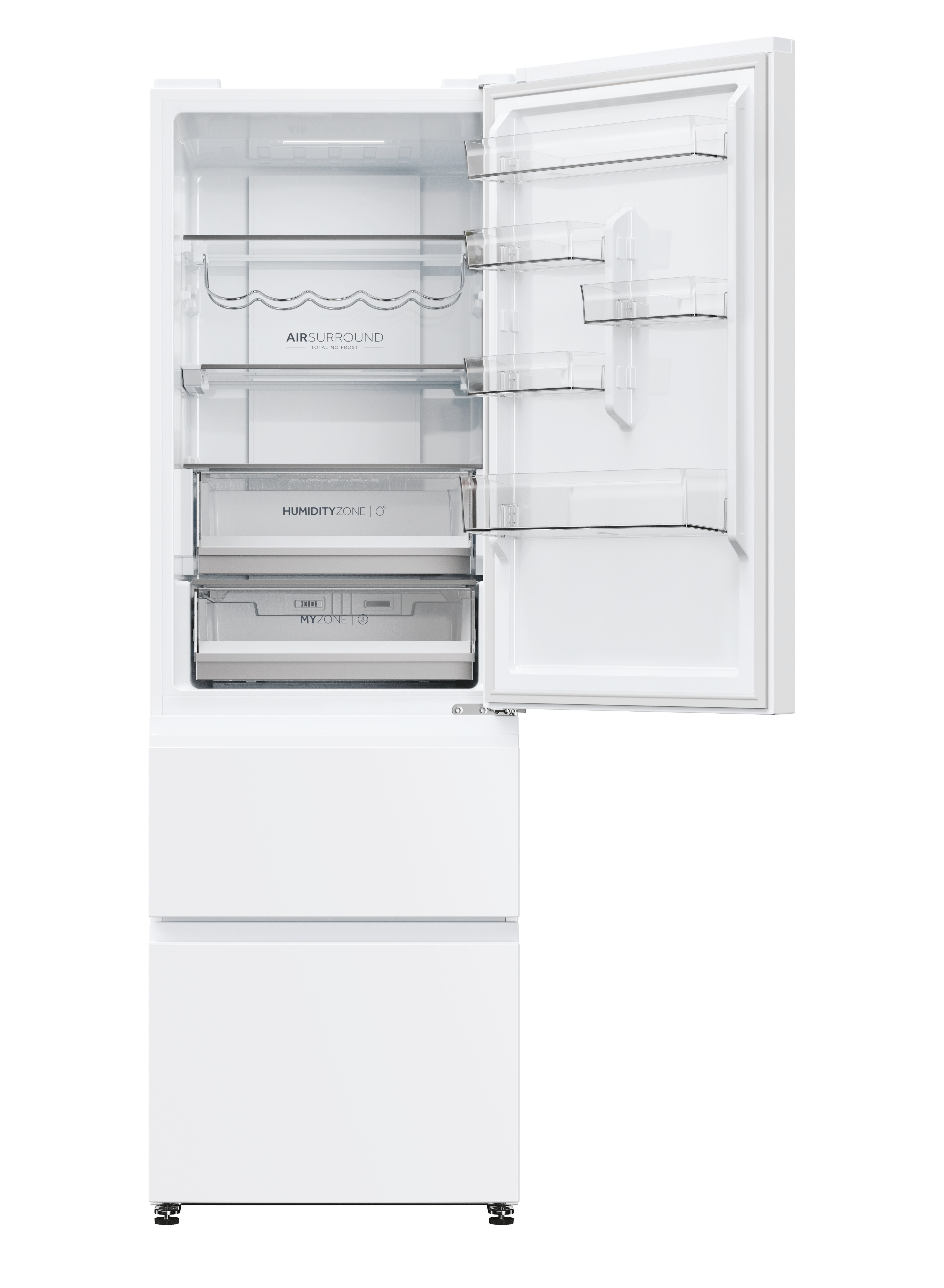 Frigorífico Combi Haier Total No Frost con WIFI 3D 60 Series 5 - HTW5618ENPW (Reacondicionado Grado D) - Blanco Blanco-4
