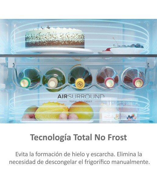 Frigorífico Combi Haier Total No Frost con WIFI 3D 60 Series 5 - HTW5618ENPW (Reacondicionado Grado D) - Blanco Blanco-8