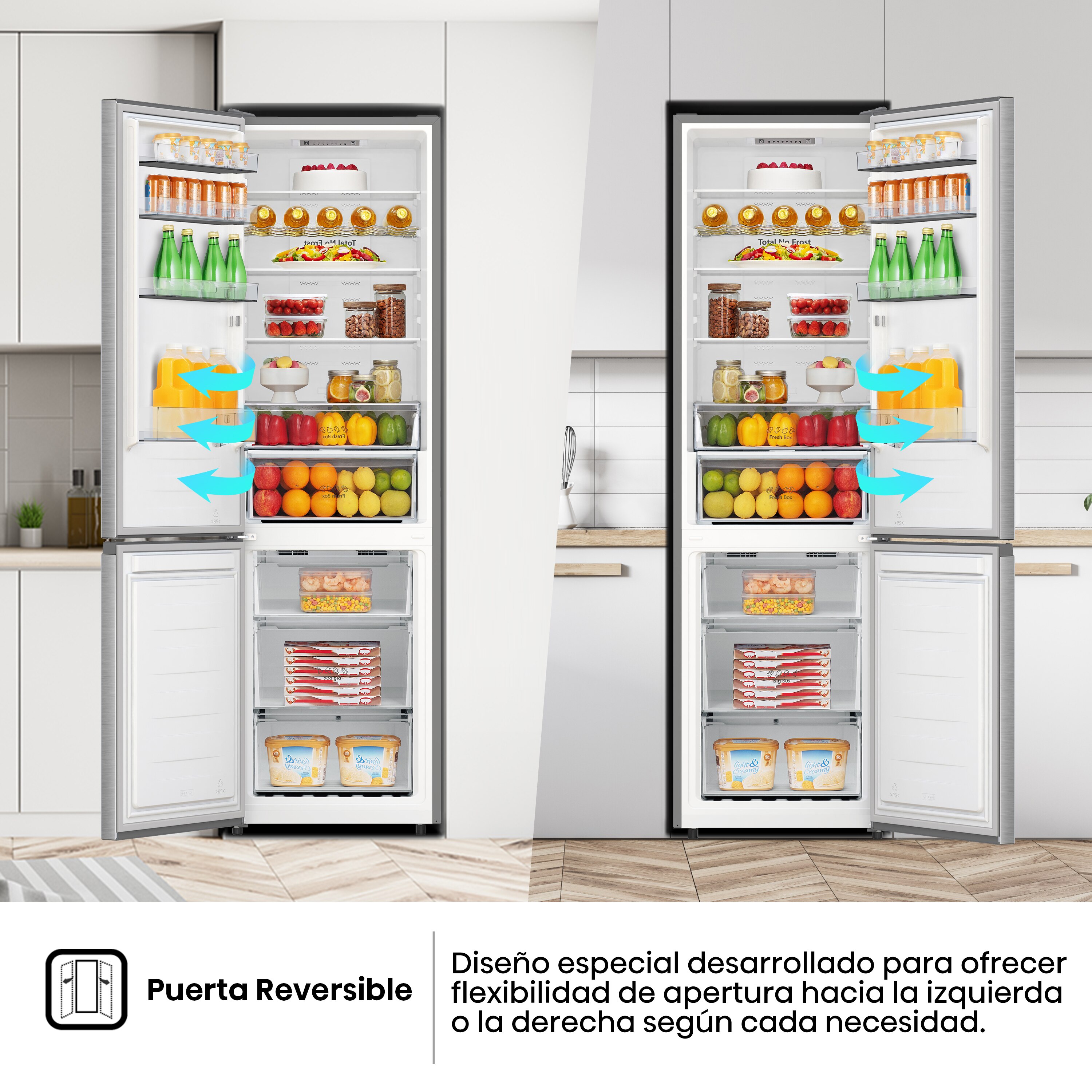 Frigorífico combi Hisense Total No Frost - RB440N4ACC (Reacondicionado Grado D) - Inox Inox-9