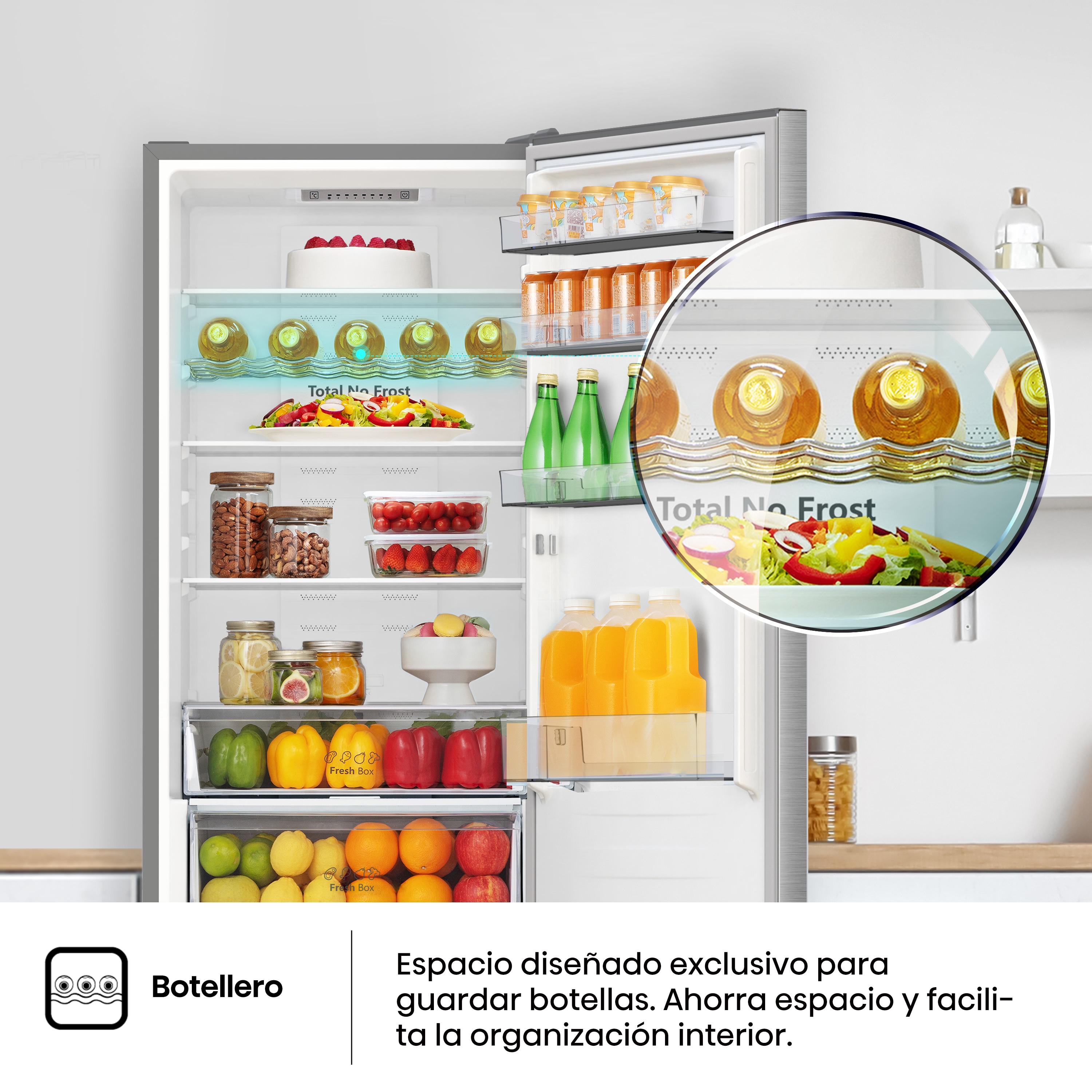 Frigorífico combi Hisense Total No Frost - RB440N4ACC (Reacondicionado Grado D) - Inox Inox-11