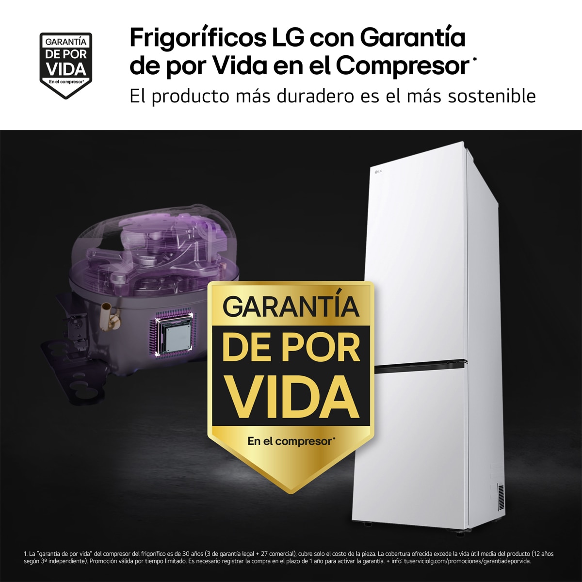 Frigorífico Combi LG DoorCooling+, 2,03m, Serie 700 - GBBS726ASW (Reacondicionado Grado C) - Blanco Blanco-4