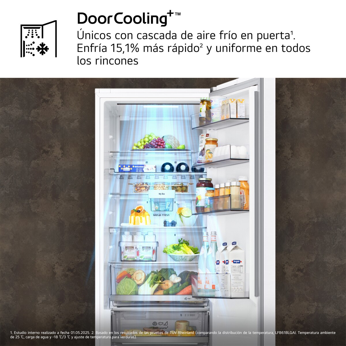 Frigorífico Combi LG DoorCooling+, 2,03m, Serie 700 - GBBS726ASW (Reacondicionado Grado C) - Blanco Blanco-7
