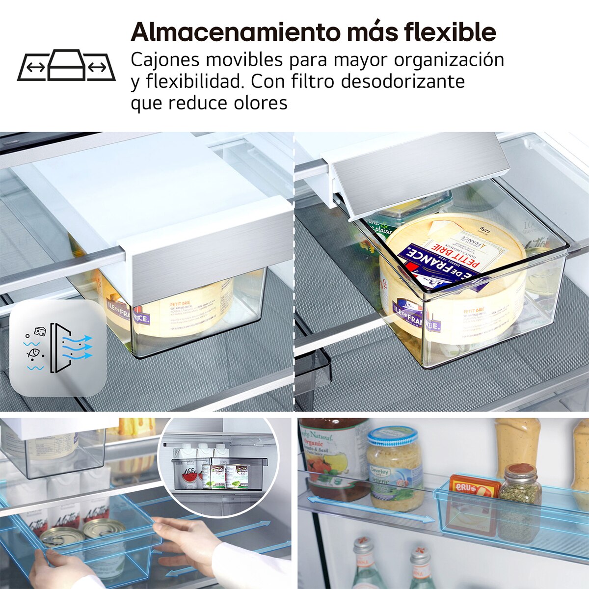 Frigorífico Combi LG DoorCooling+, 2,03m, Serie 700 - GBBS726ASW (Reacondicionado Grado C) - Blanco Blanco-13
