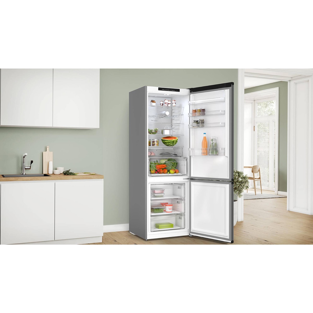Frigorífico Combi Bosch, Total No Frost, 203 x 70cm - KGN49OCAF (Reacondicionado Grado C) - Acero antracita Acero antracita-5