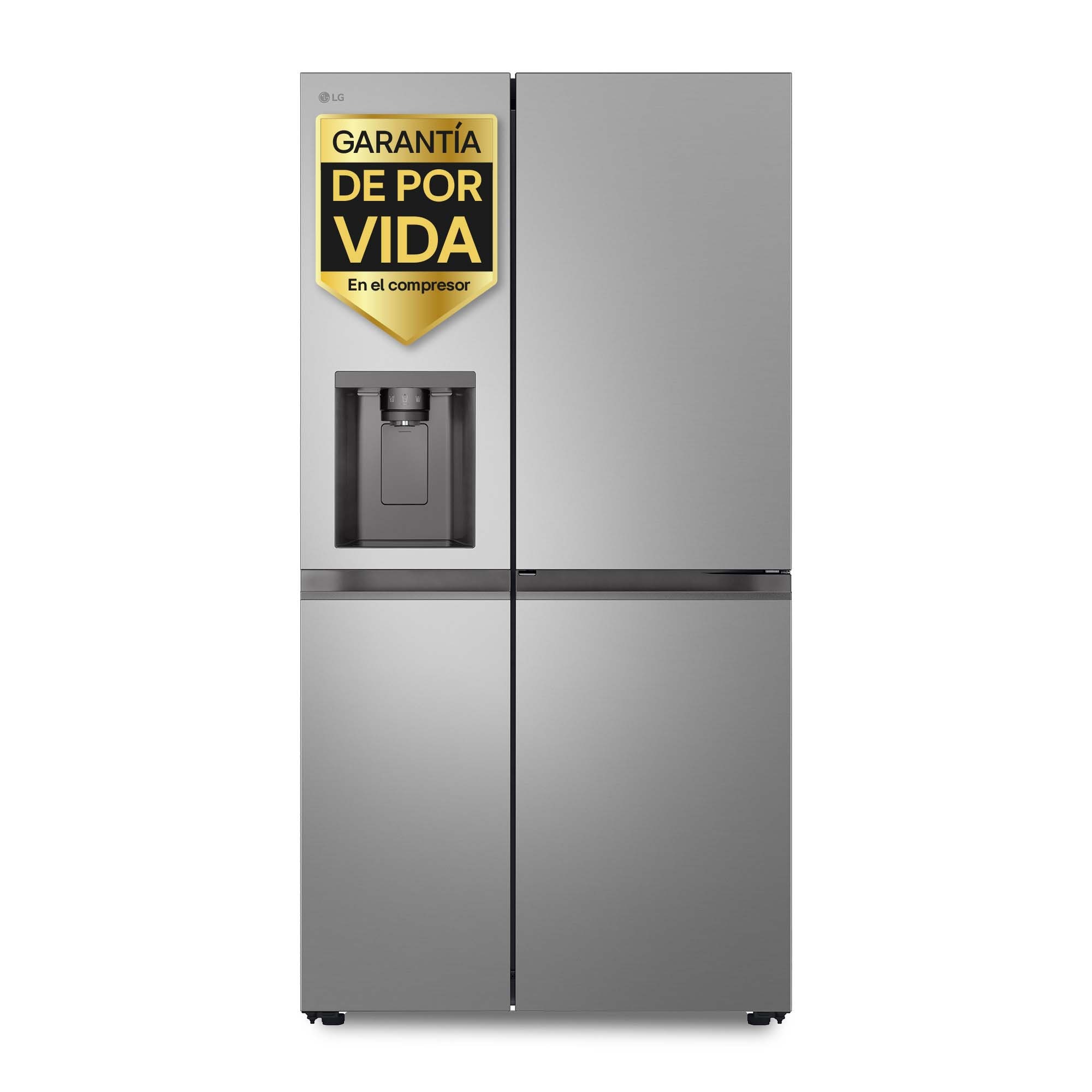 Frigorífico americano LG Smart Inverter Compressor, 179 cm, 641 l, Door-in-Door, con dispensador - GSJC41PYPE (Reacondicionado Grado D) - Inox Inox-1