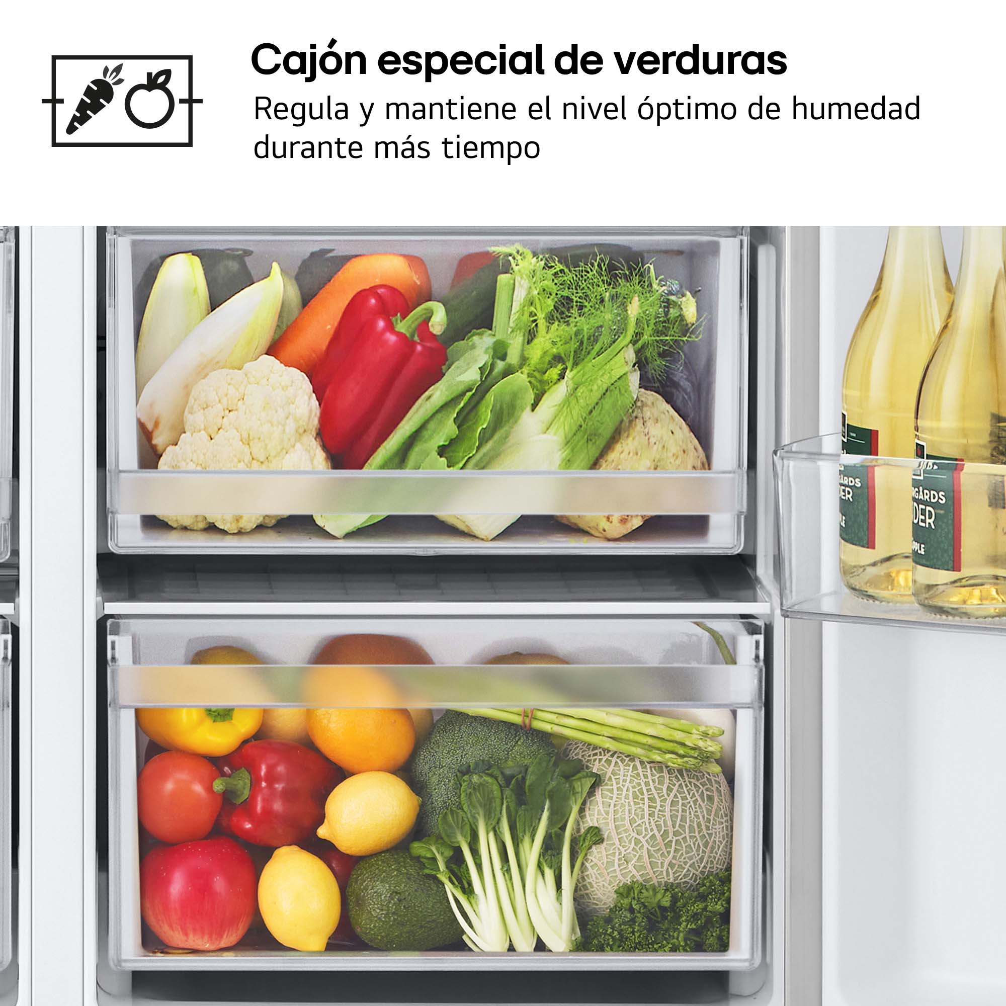 Frigorífico americano LG Smart Inverter Compressor, 179 cm, 641 l, Door-in-Door, con dispensador - GSJC41PYPE (Reacondicionado Grado D) - Inox Inox-11
